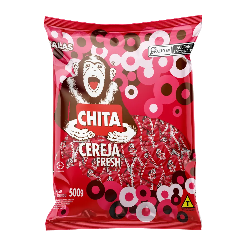 BALA MASTIGAVEL CHITA CEREJA 500G