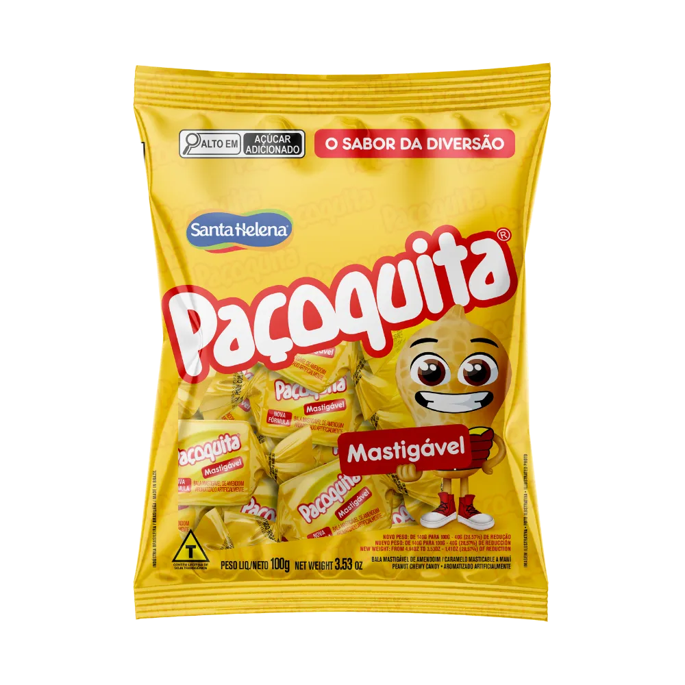 BALA MASTIGAVEL PAÇOQUITA 100G