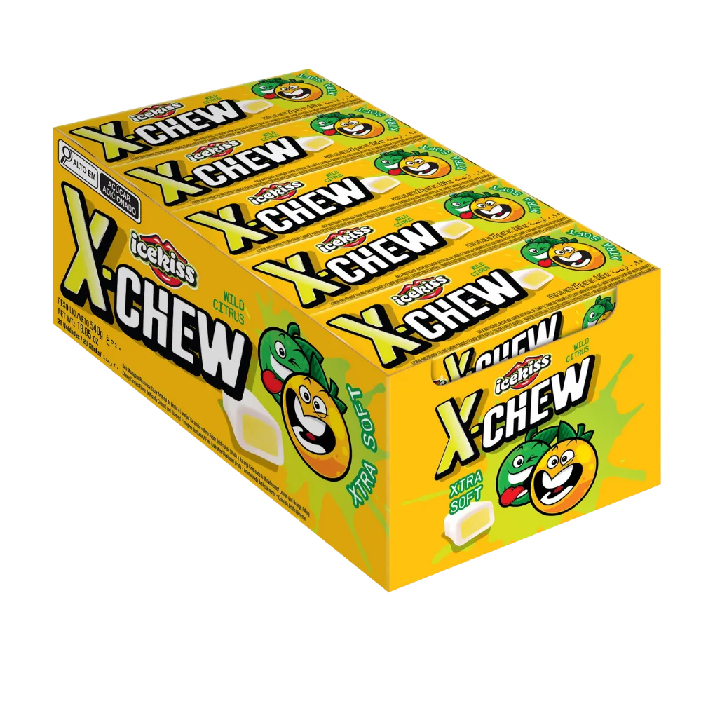 DROPS MASTIGAVEL X-CHEW CITRUS DISPLAY 20UN