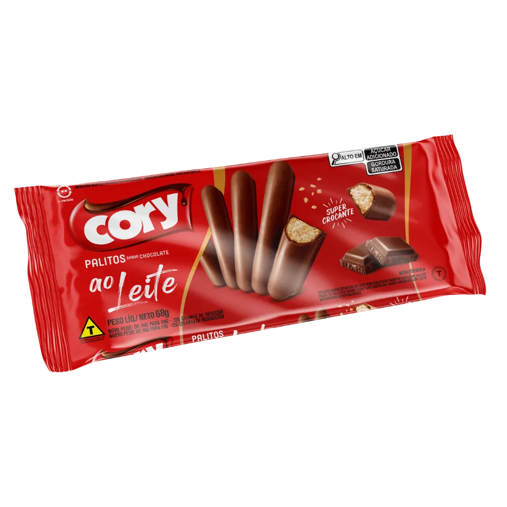 PALITOS CORY CHOCOLATE AO LEITE 68G