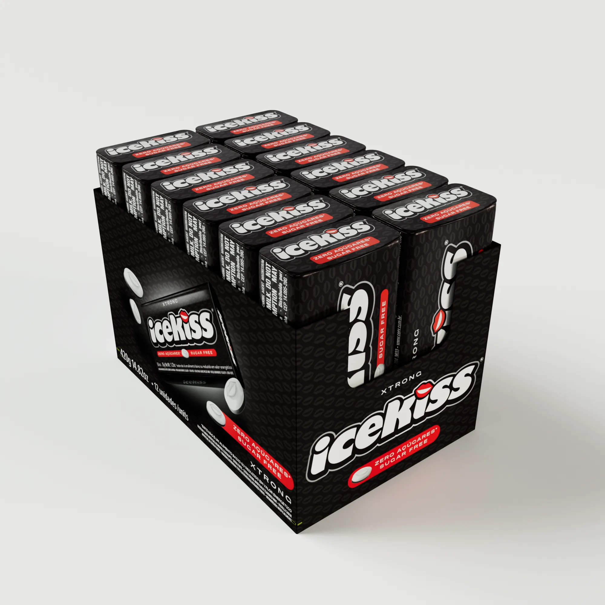 PASTILHA ICEKSS XTRONG 420G DISPLAY